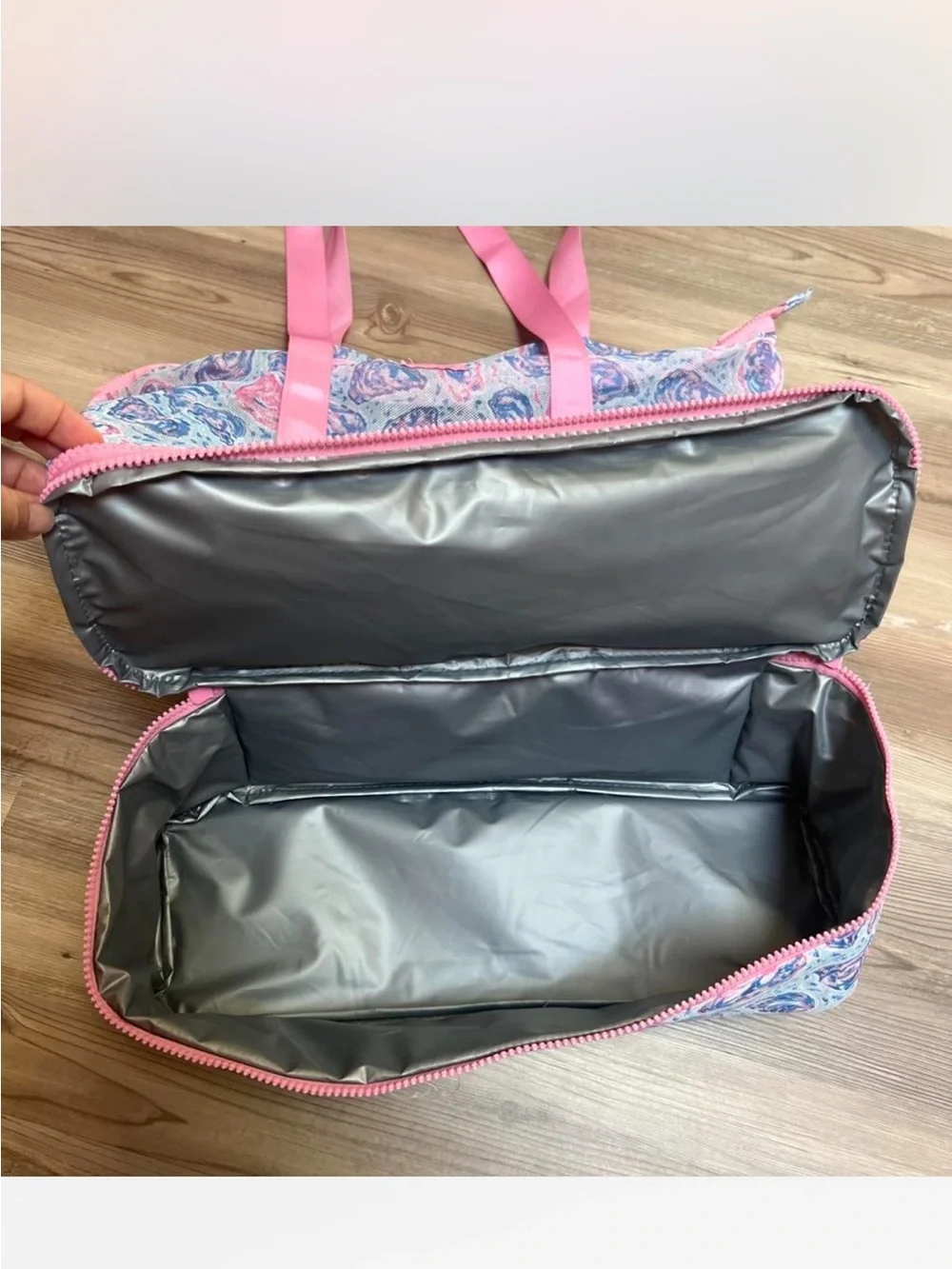 Simply southern mesh tote with removable cooler